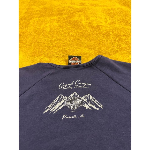 Harley Davidson Grand Canyon Prescott Arizona STUDDED EAGLE womens T Shirt L - Picture 5 of 13